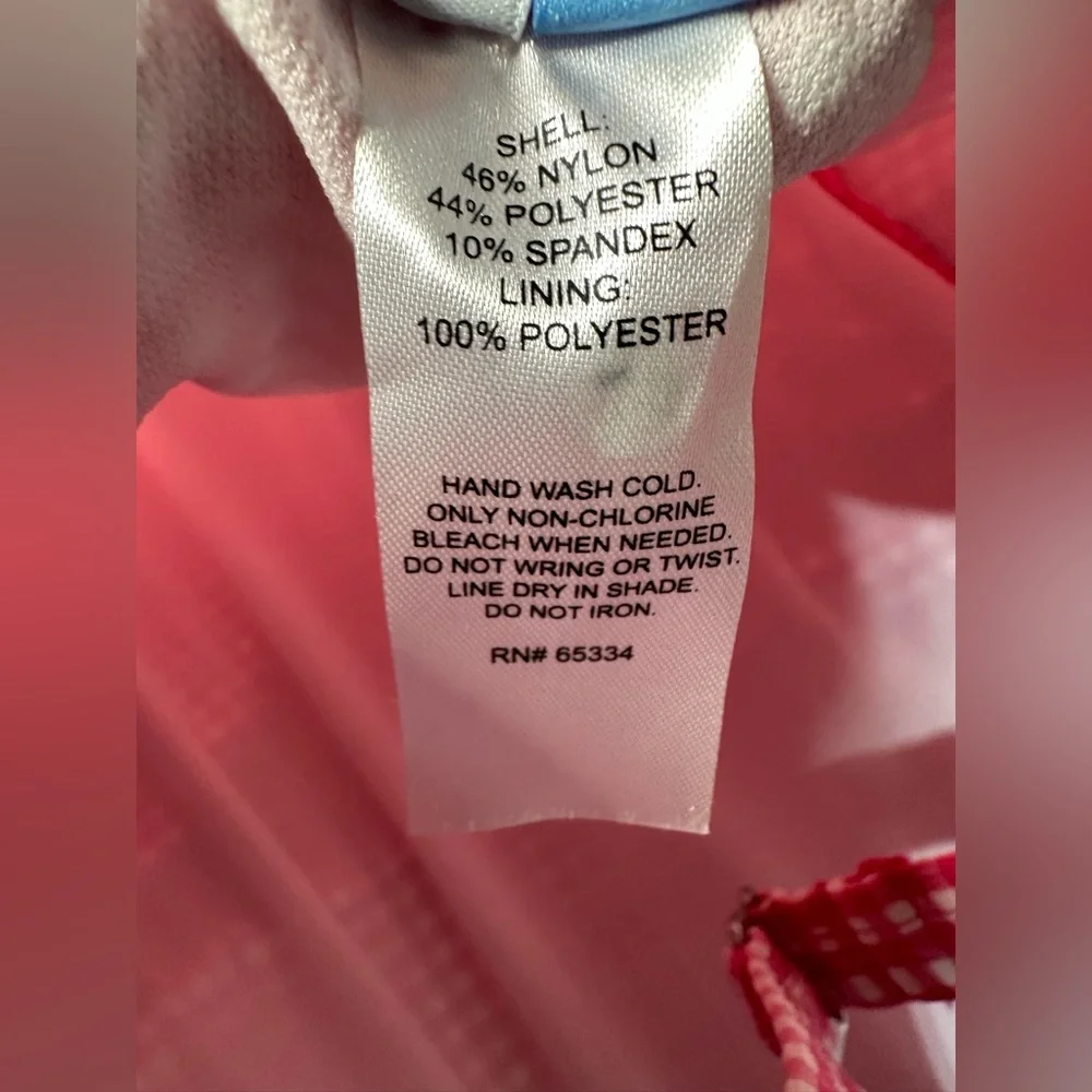 NWT Draper James Gingham Seersucker Draped Halter One-Piece Swimsuit Size XL - Picture 3 of 5